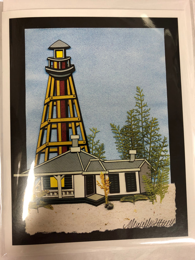 Sanibel Lighthouse Notecard by Local Artist Michelle Rothacker