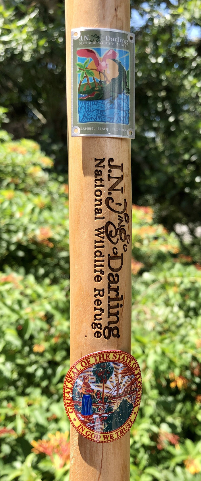 Refuge Logo Hiking Stick Medallion