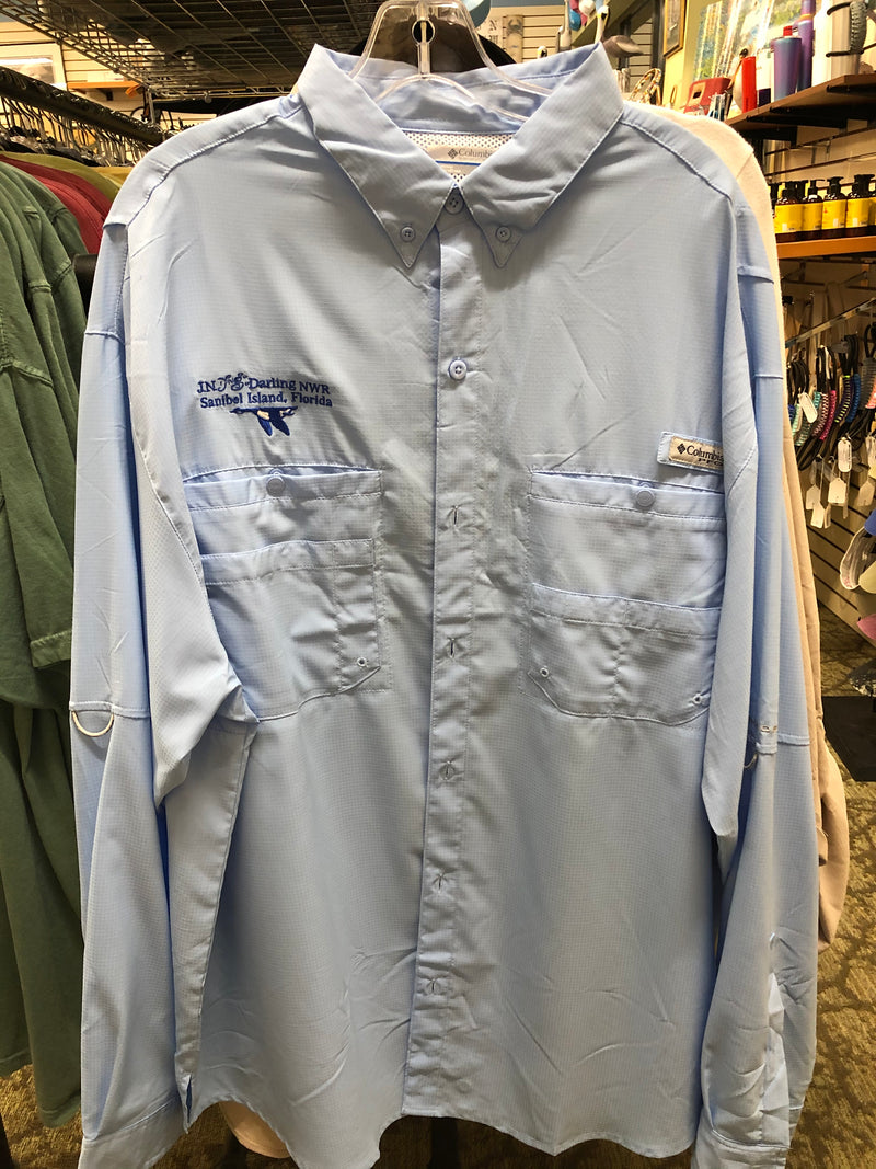 Long Sleeve Columbia Shirt - Blue - Blue Goose – Shop Ding Darling