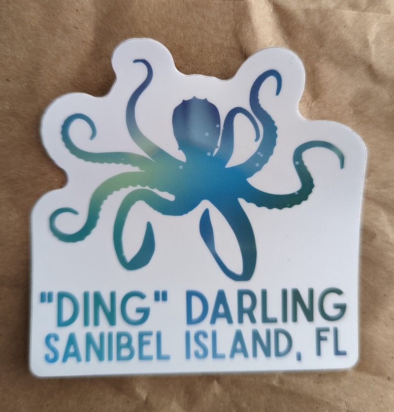 "Ding" Darling Octopus Sticker