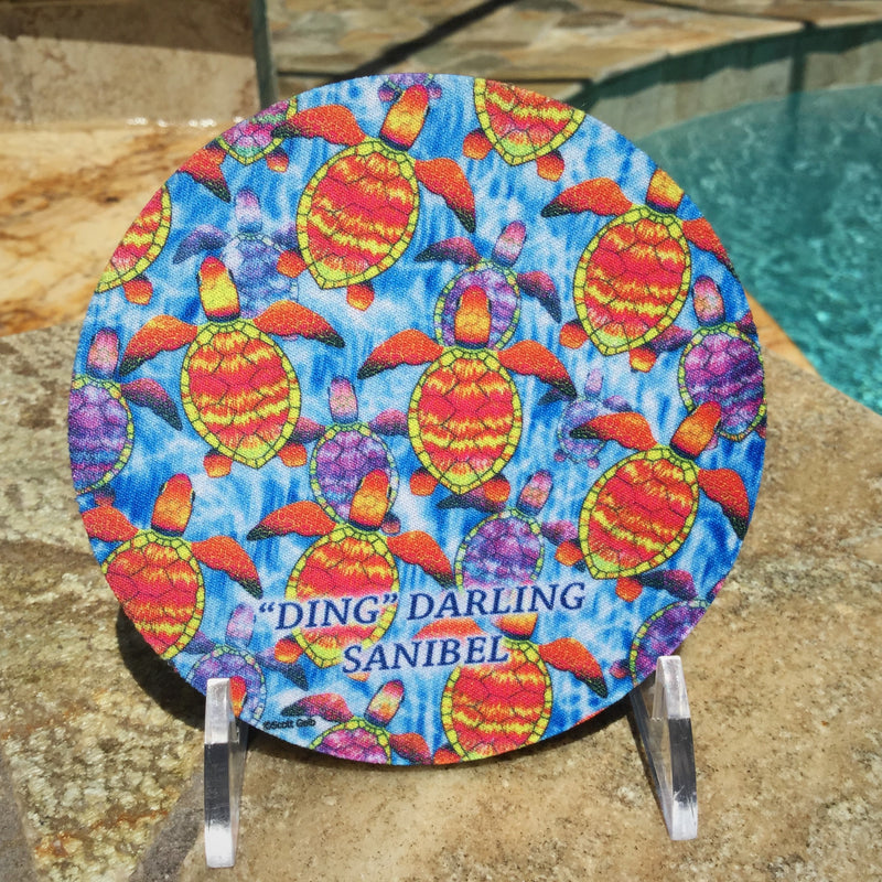 Absorbent Flexible Coasters - "Ding" Darling Wildlife Designs - Made in the USA