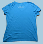 Aqua Sea Turtle Ladies V-Neck T-Shirt