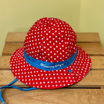 Kids Reversible Cotton Bucket Hat - Colorful Scallops - 2 sizes