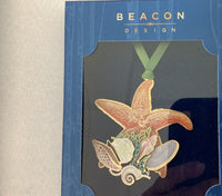 3-D Metal Ornament - Shells and Seastar