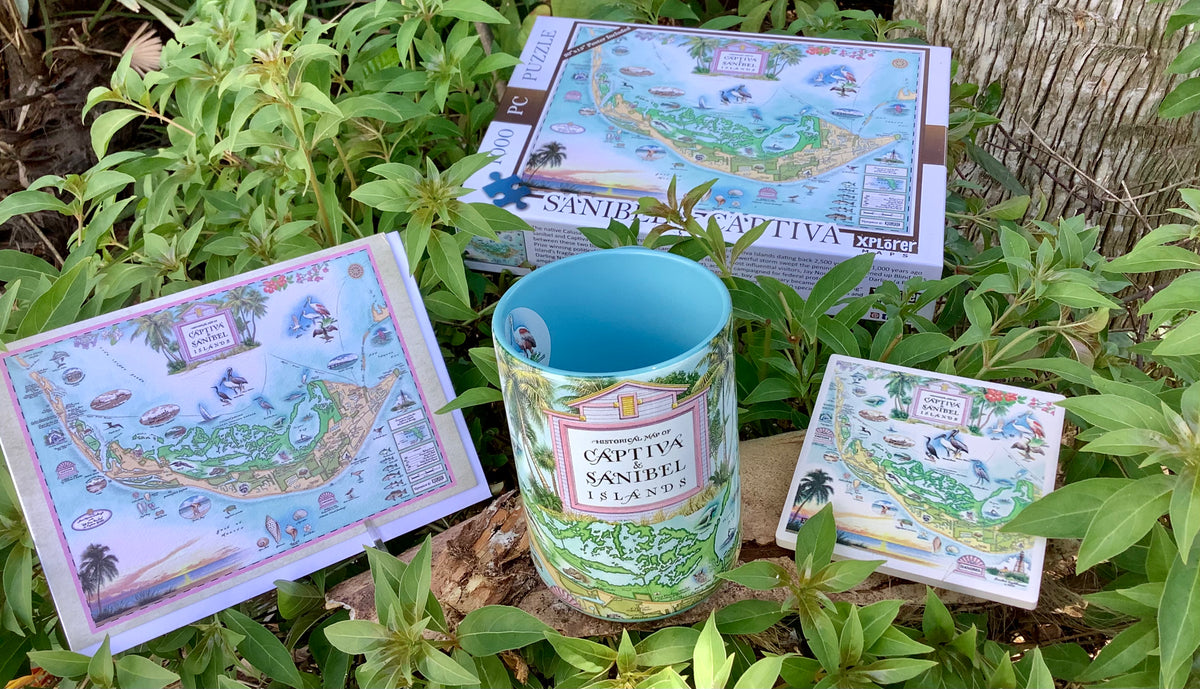 *NEW* Sanibel-Captiva Historical Map Mug