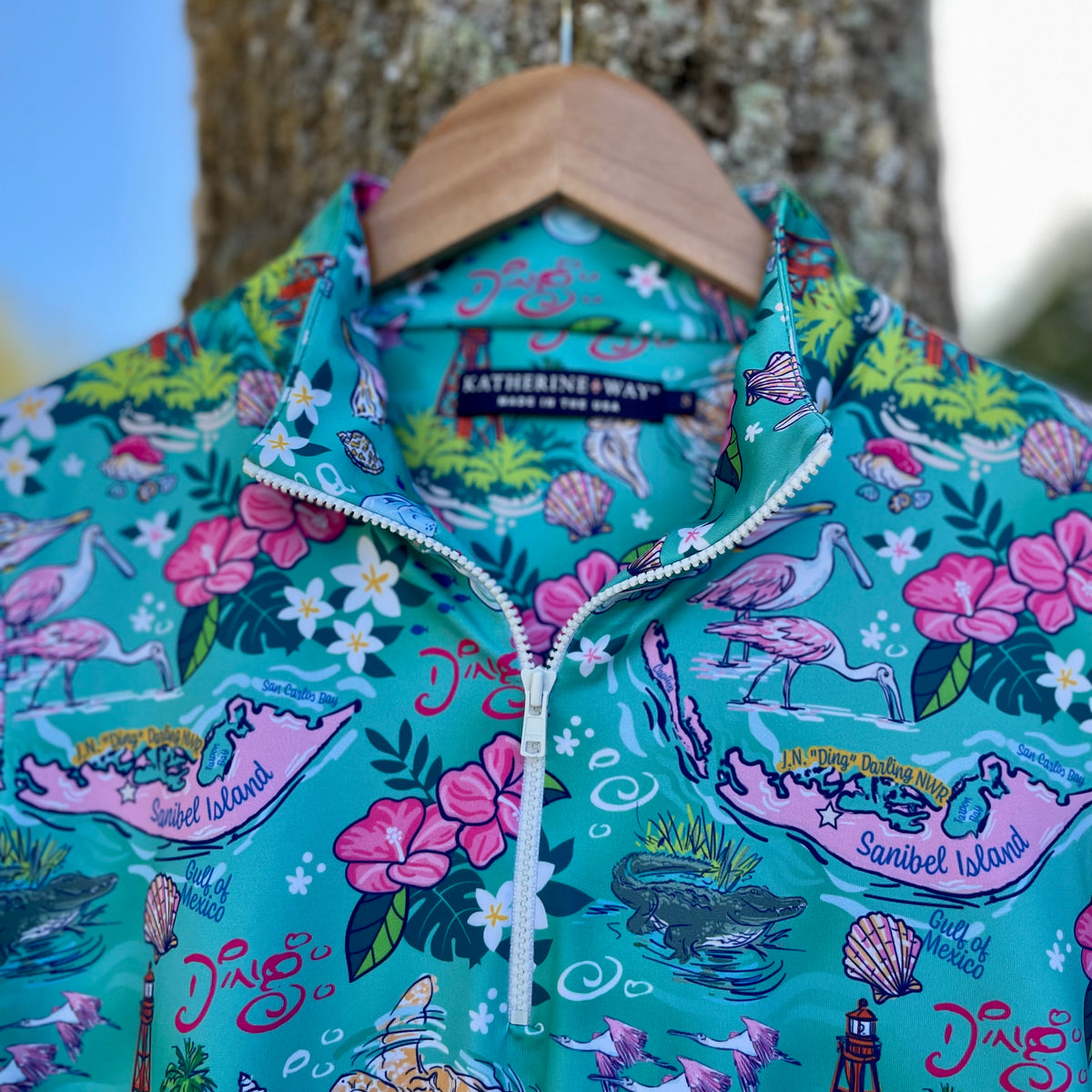 "Ding" Darling Signature Print Ana Maria Pullover