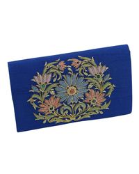 MZ Handbag Blue silk floral wreath