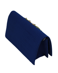 MZ Handbag Blue silk floral wreath