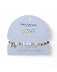Morse Code Pearl Bracelet Love