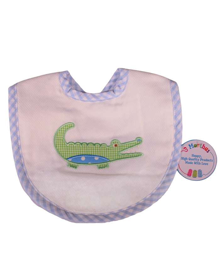 3Ms Basic Bib Blue Alligator