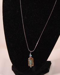 Sea Life Necklace -Rect Turtle