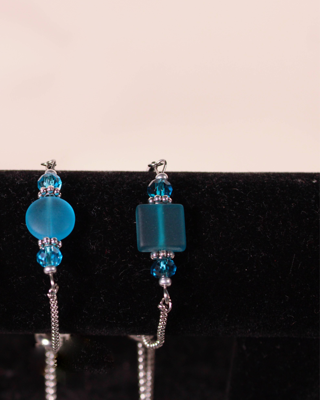 Sea Glass Slider Bracelet - Assorted Colors