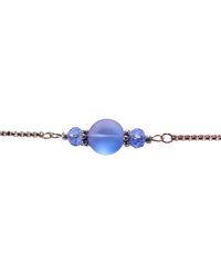 Sea Glass Slider Bracelet - Assorted Colors
