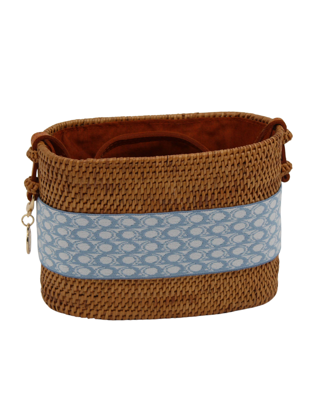 Straw Bucket Purse - Scallop
