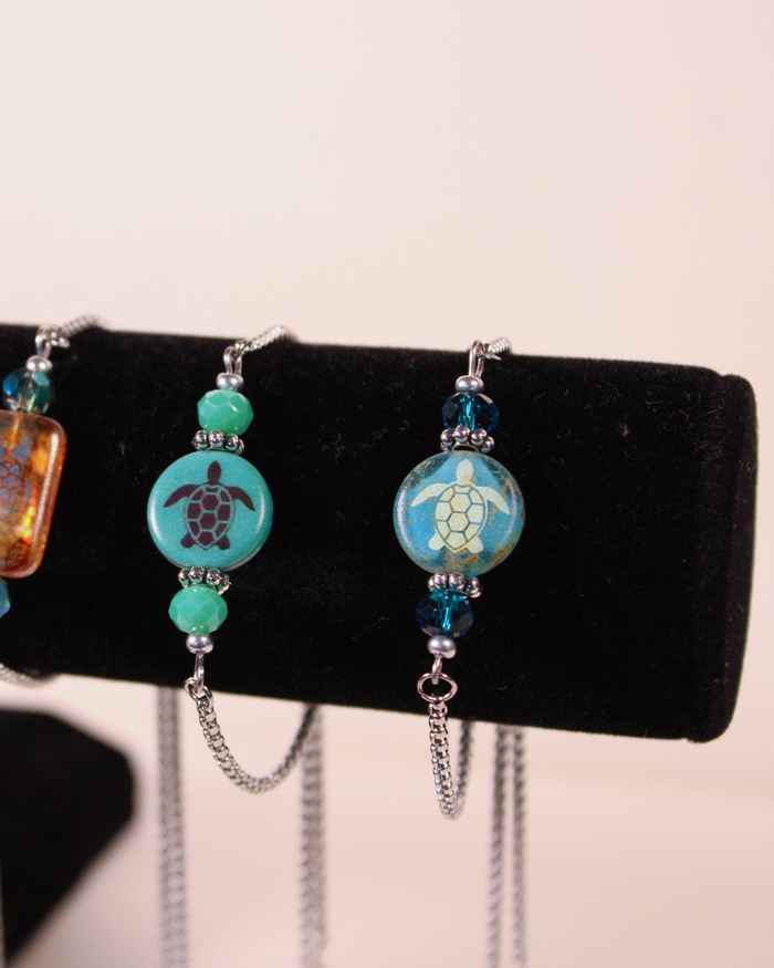 Sea Life Slider Bracelet - Turtle
