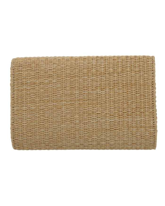 Straw Clutch Purse - small Turtle