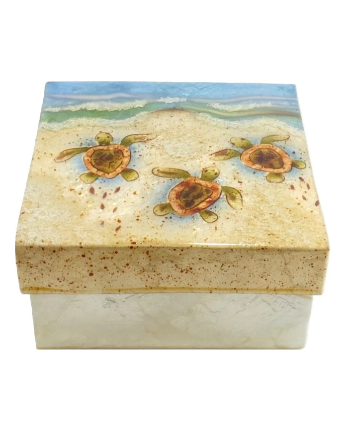 Capiz Box Large Baby Sea Turtle 1237