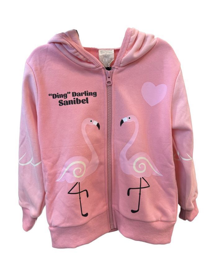 Kids Flamingo Hoodie DING