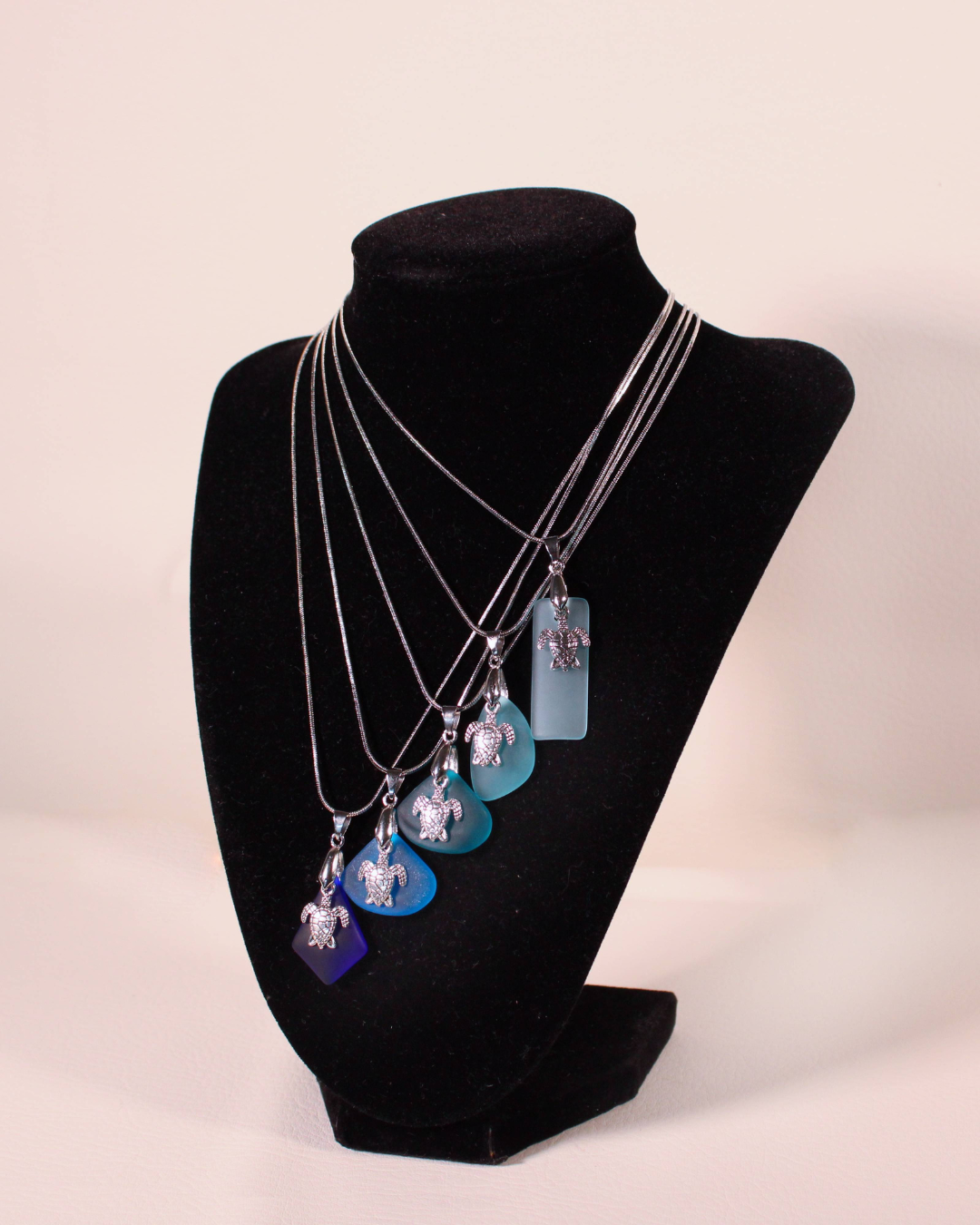 Sea Glass Necklace - Turtle