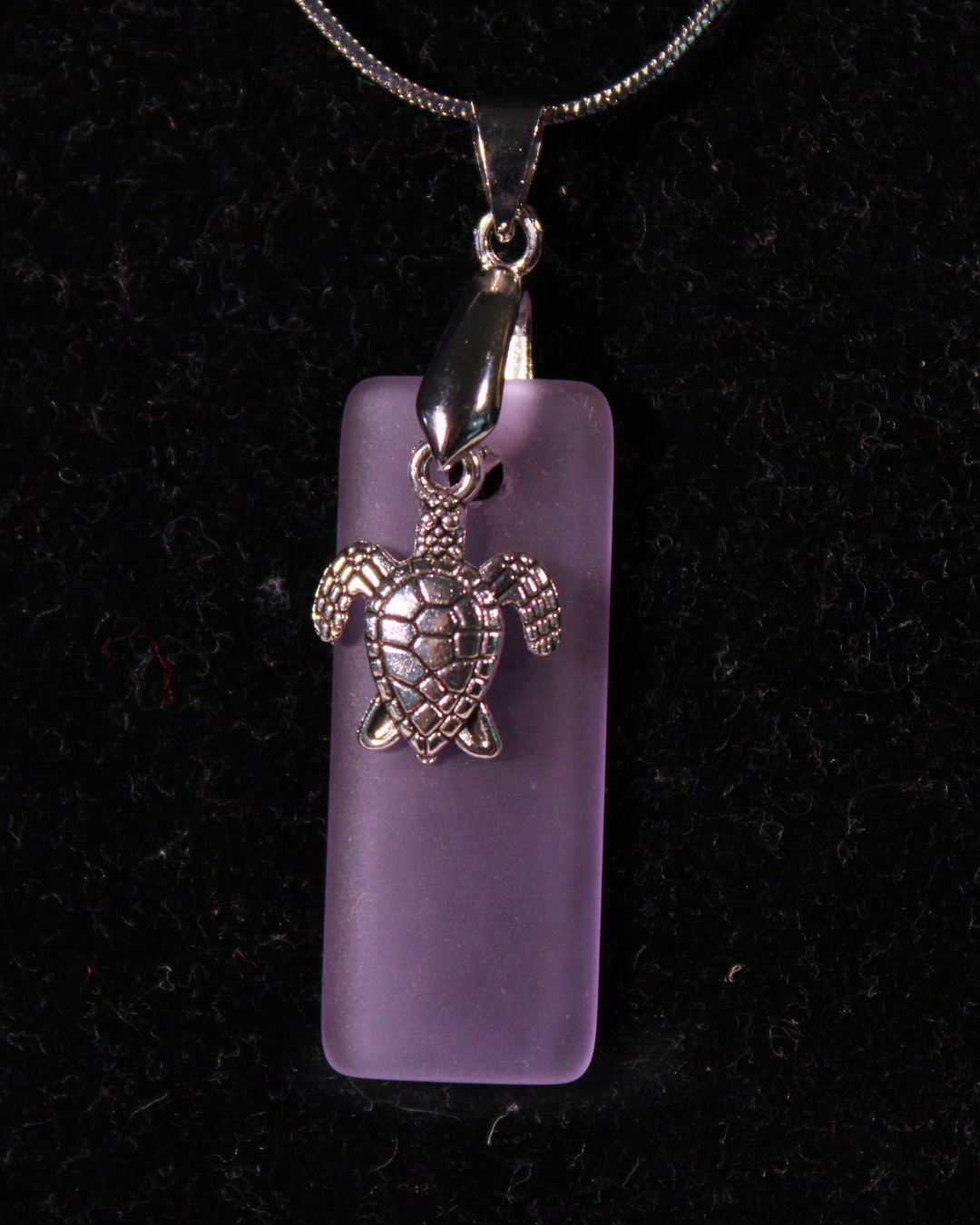 Sea Glass Necklace - Turtle