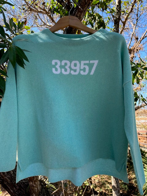 Aqua Relaxed Sweater 33957-LRG