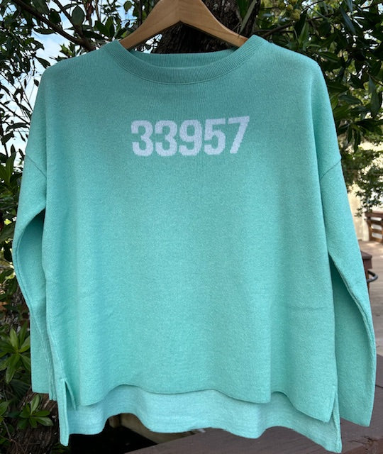 Aqua Relaxed Sweater 33957