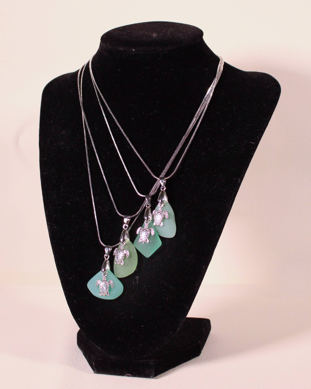 Sea Glass Necklace - Turtle