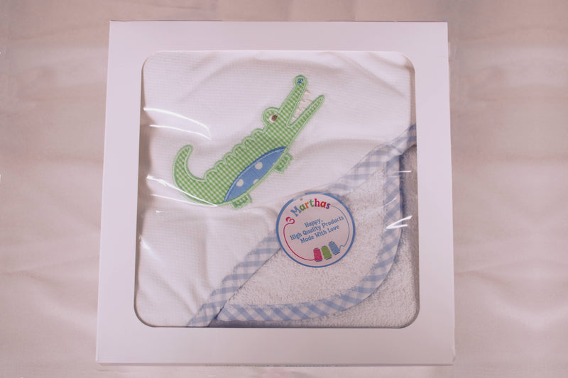 3Ms Towel & WC Set Blue Alligator