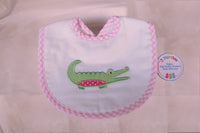 3Ms Basic Bib Pink Alligator
