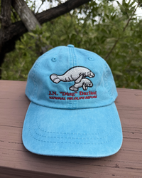 Blue Manatee Adjustable Baseball Hat
