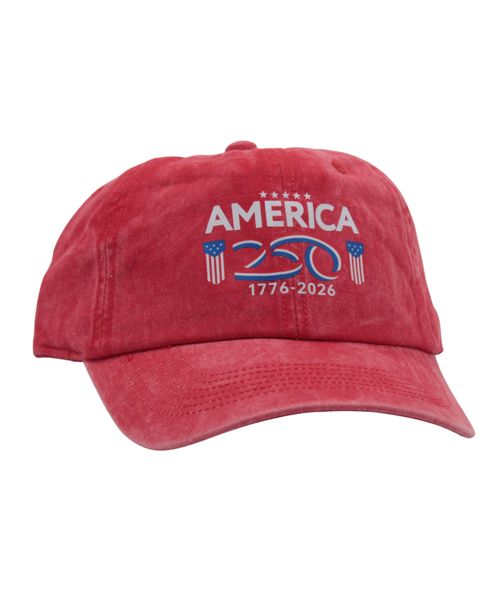 America 250 Ball Caps -Red