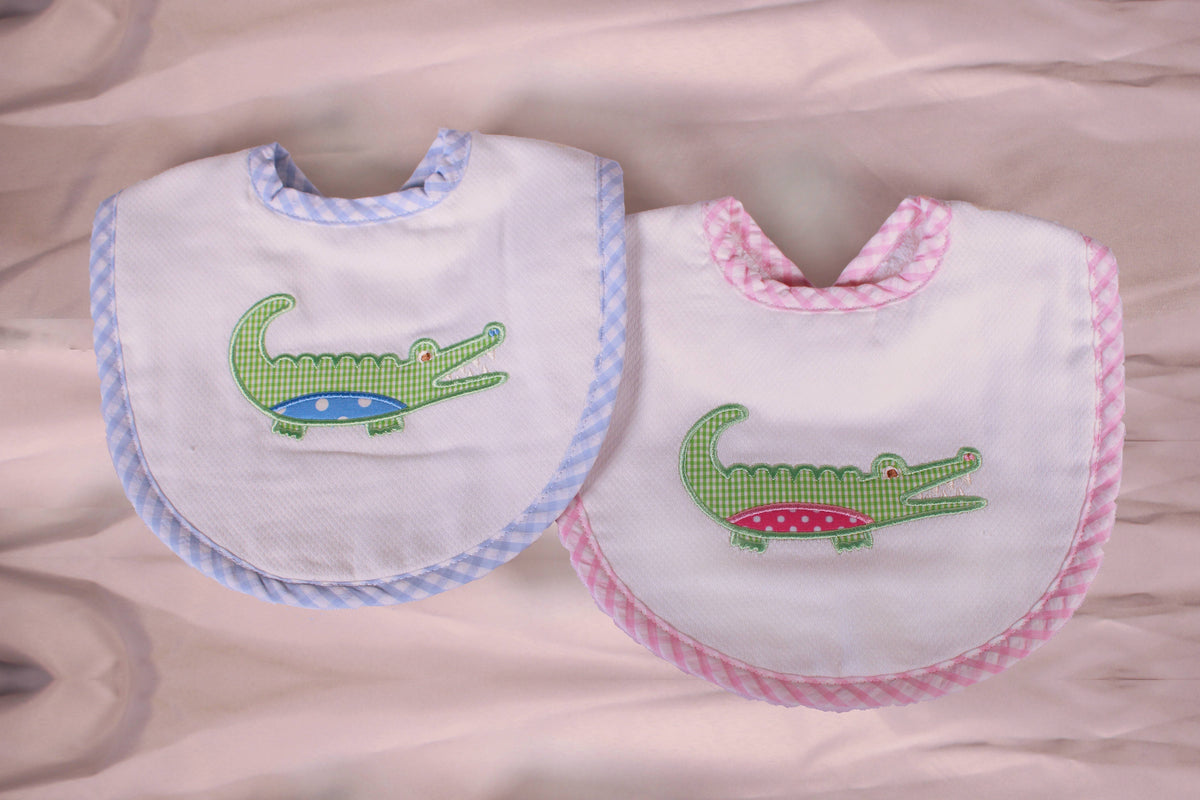 3Ms Basic Bib Pink Alligator