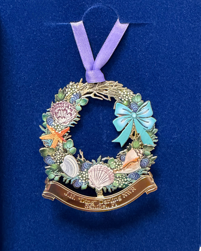3-D Metal Ornament - "Ding" Darling Coastal Bike
