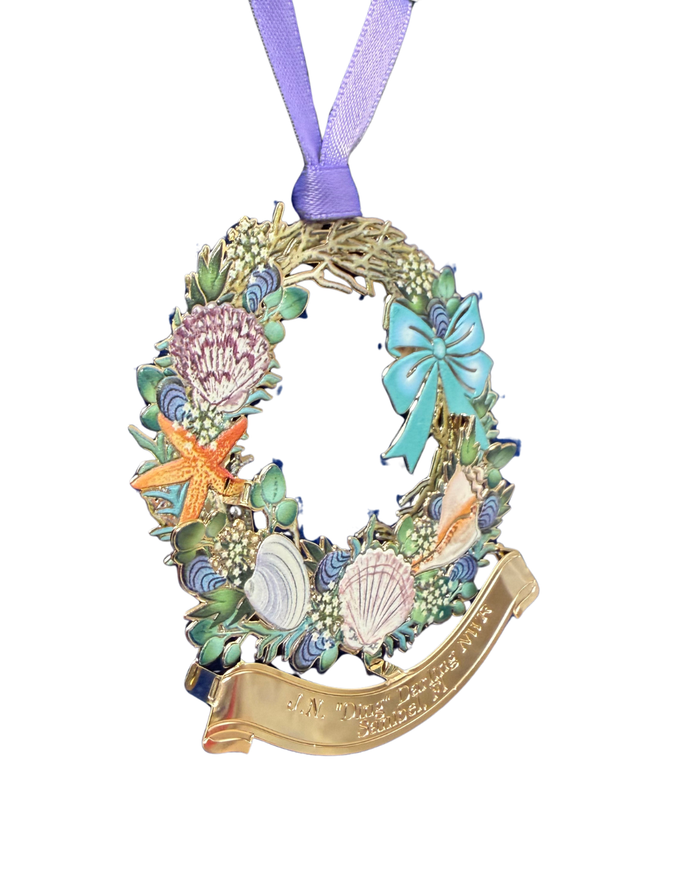 3-D Metal Ornament - "Ding" Darling Coastal Bike