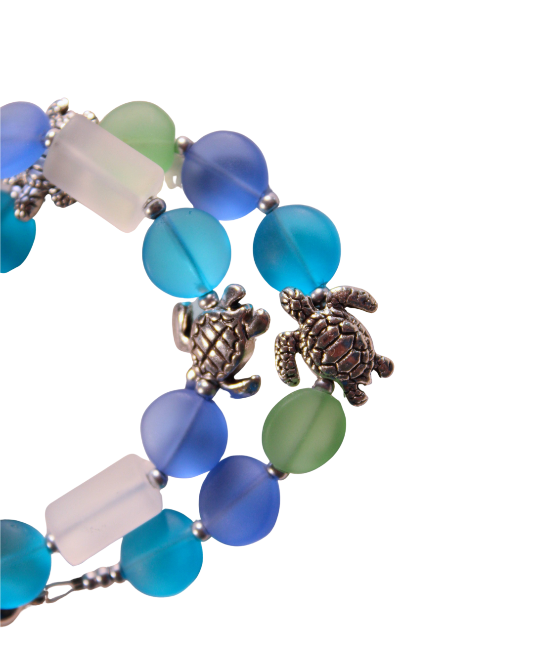 Sea Glass Magnetic Bracelet - Turtle