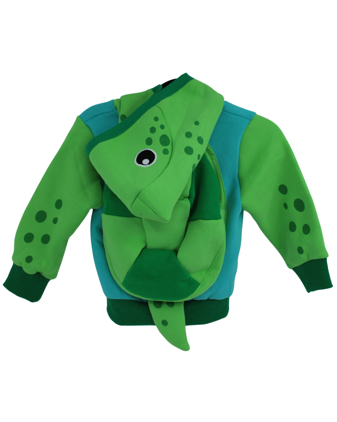 Kids Doodle Turtle backpack hoodie
