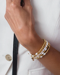 Morse Code Pearl Bracelet Sister