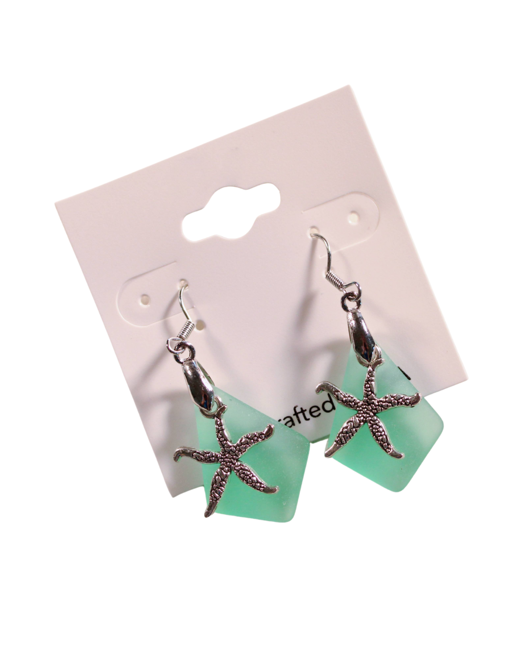 Sea Glass Earrings - Starfish
