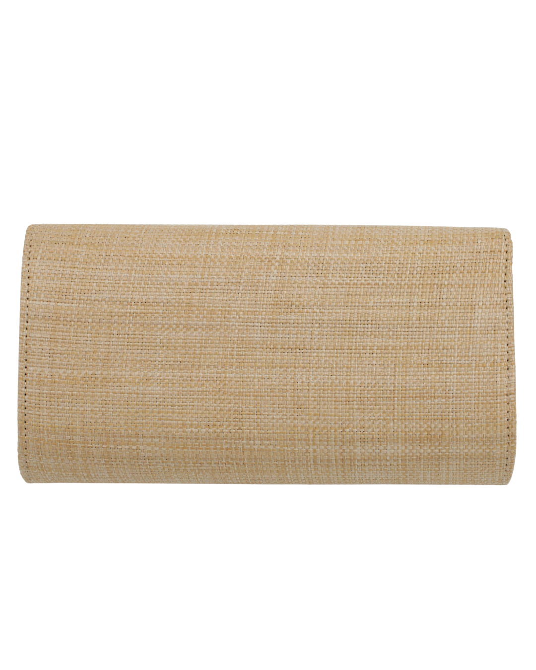 Straw Clutch Purse - large Starfish