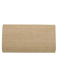 Straw Clutch Purse - large Starfish