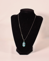 Sea Life Necklace -Rect Turtle
