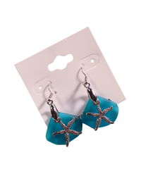 Sea Glass Earrings - Starfish