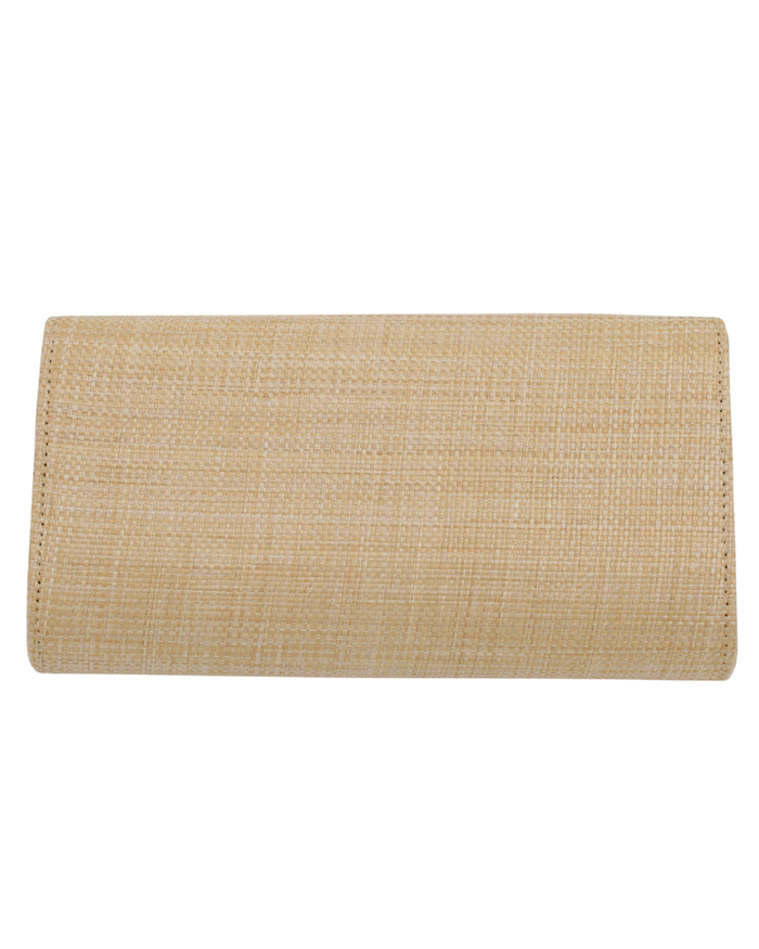 Straw Clutch Purse - large Gator