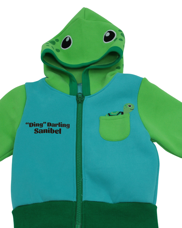 Kids Sea Turtle Backpack Hoodie DING