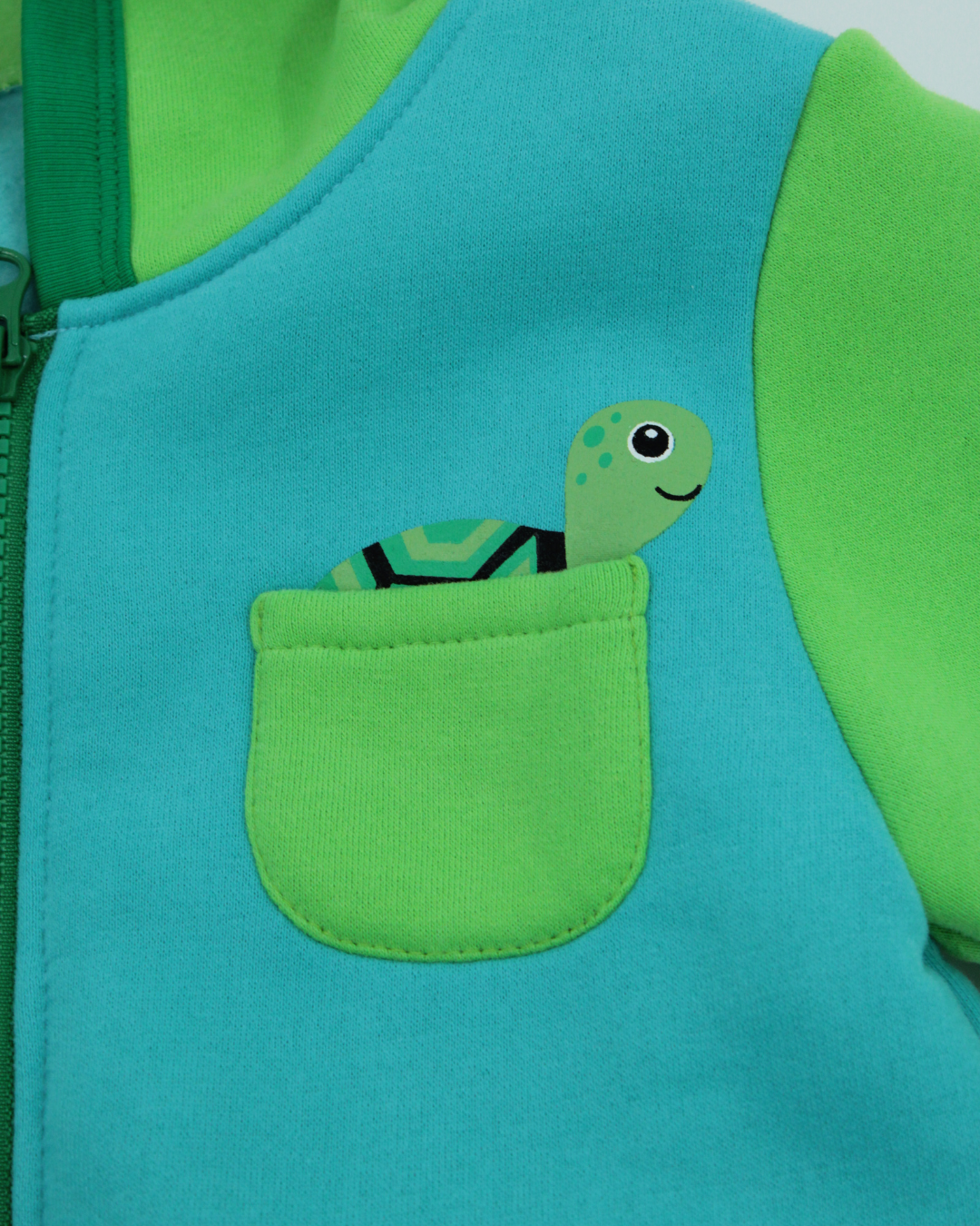 Kids Doodle Turtle backpack hoodie