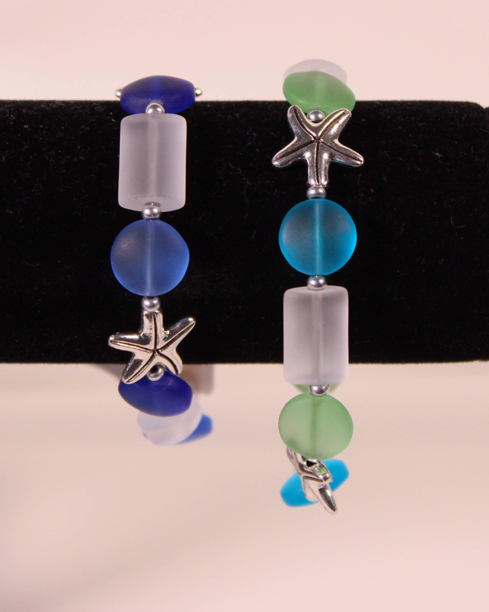 Sea Glass Magnetic Bracelet - Starfish