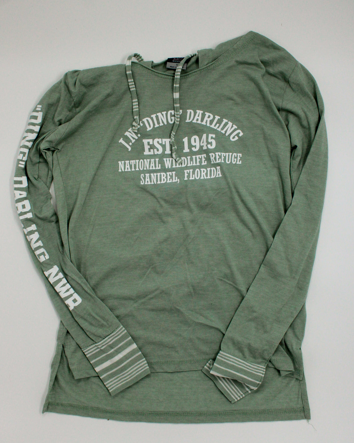 "Ding" Established Ladies Hoodie Greenstone