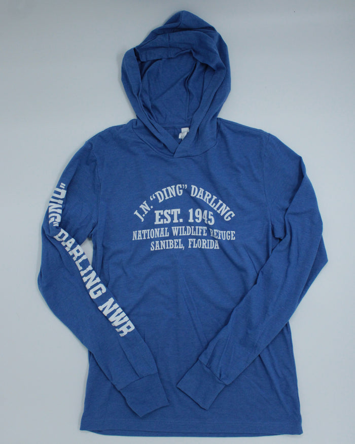 "Ding" Established Long Sleeve Hoodie Royal