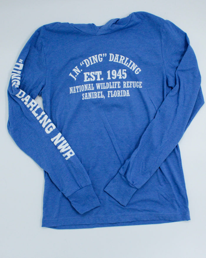 "Ding" Established Long Sleeve Hoodie Royal