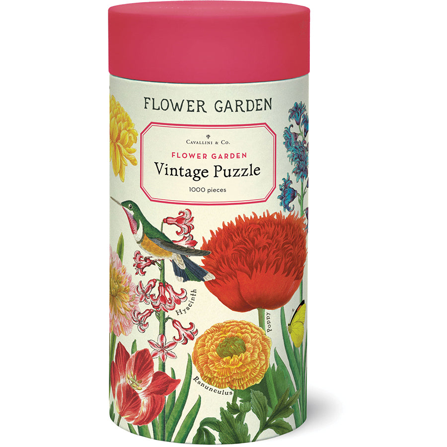 Vintage Puzzle Flower Garden